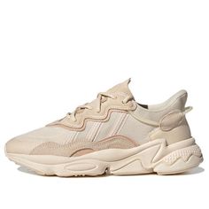 (Wmns) Adidas Originals Ozweego 'Ecru Tint' GX1981 (SNKR/Casual/Low Top/Women's/Wear-resistant) Beige Sneakers For Streetwear In Athleisure Style, Cream Athleisure Sneakers For Streetwear, Beige Athleisure Sneakers For Streetwear, Adidas Cream Sneakers For Streetwear, Adidas Beige Sneakers For Streetwear, Cream Lace-up Athleisure Sneakers, Cream Adidas Sneakers For Streetwear, Adidas Logo Beige Sneakers For Streetwear, Cream Adidas Lace-up Sneakers