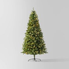 7.5' Pre-lit Alberta Spruce Artificial Christmas Tree Dual Color LED Lights - Wondershop™: Electric, Flame-Resistant, Indoor Use Alberta Spruce, Christmas Tree Clear Lights, Spruce Christmas Tree, Target Christmas, Warm White Lights, Classic Christmas Tree, White Light Bulbs, Led Color Changing Lights, Christmas Tree Shop