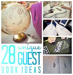 an image of unique guest book ideas