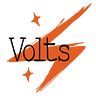 an orange and black logo with the word volts in it's center surrounded by stars