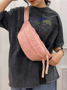 UAKISS - Vintage Japanese Ins Trendy Crossbody Bags Women Y2k All Match Preppy Aesthetic Handbags Korean Simple Fashion Canvas Bag Girls Trendy Crossbody Bags, Aesthetic Handbags, Pink Minimalist, Women Y2k, Preppy Aesthetic, Crossbody Bag Women, Waist Bags, Bum Bag, Simple Fashion