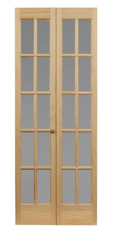 two doors with glass panels on each side