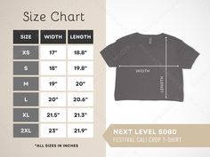 Shirt Size Chart, Casual Frocks, Beige T Shirts, Black And White T Shirts, Crop T Shirt, Aesthetic Shirts, Gallery Photo, Shirt Mockup, Crop Tshirt