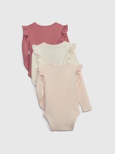 Baby First Favorites TinyRib Bodysuit (3-Pack) | Gap Baby First Outfit, Ribbed Knit Bodysuit, Gender Equality, Support People, Knit Bodysuit, Ribbed Knit, Gap, Long Sleeves, Long Sleeve