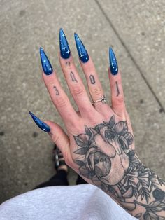 Witchy Nails, Goth Nails, Stiletto Nails Designs, Oval Nails, Manicure Y Pedicure, Funky Nails, Creative Nails