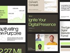 a series of brochures designed to promote digital presence