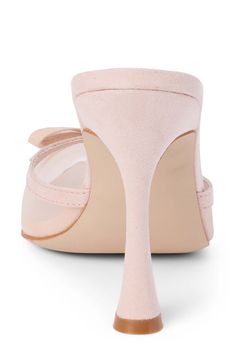 A dainty bow accentuates the pointy toe of this perfectly sophisticated and modern pump. 4 1/4" heel Textile upper/synthetic lining and sole Imported Women's Pumps, Coconut, Nordstrom, Pumps, Mesh, Heels