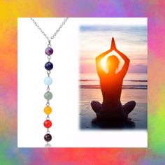 7 Chakra Beads Pendant Necklace Yoga Reiki Healing Balancing Necklaces Fashion Product Details: Material: Amethyst/ Lapis/ Turquoise/ Green Aventurine/ Yellow Jade/ Red Jade/ Garnet Size: Length: 17.7” Inches + 3 Inch Extention Metal Purity: Silver Plated Color: Silver, Rainbow Stones Condition: 100% Brand New And High Quality! Chakra Colors, Chakra Beads, Beaded Tassel Necklace, Beads Pendant, Chakra Necklace, Stone Beaded Necklace, 7 Chakra, Beaded Pendant Necklace, 7 Chakras