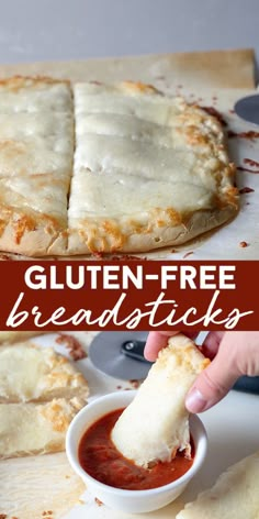 gluten - free breadsticks are the perfect appetizer for pizza