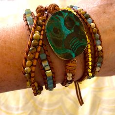 Unique Really Pretty Bracelet. Boho Style I Love It But Never Worn. Hoping It Finds A Good Home And Goes On Many Exciting Adventures! Jewelry Maximalist, Bohemian Wrap, Bracelet Boho, Pretty Bracelets, I Love It, Womens Jewelry Bracelets, Boho Style, Blue Brown, Wrap Bracelet