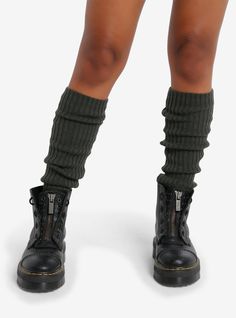 Complement your boots with a cozy pair of socks! These olive knee-highs have a slouchy design with scrunching at the top.Fits shoe size 4 -1098% acrylic; 1% polyester; 1% spandexWash cold; dry lowImported Green Thigh High Socks, Socks And Boots, Socks Boots, Sublimation Ideas Projects Inspiration, Slouch Socks, Study Ideas, Sublimation Ideas, Knee Highs, Art Study