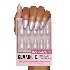 PRICES MAY VARY. High-Quality Press-On Nail Kit: All Glamnetic Press-On Nail Sets offer high-quality salon style and feature protective UV coating, to ensure your nails will never break or split! Sparkly Soft White Short Almond Nails - This trendy, yet timeless design features a semi-transparent, subtle sparkly white hue in a luxe, glossy finish you'll love. Plus, our always in-demand short almond shape instantly elevates your weekday to weekend looks. Reusable With Up To 2 Weeks Per Wear - High Hand Soak, Sparkle Shorts, Short Almond Nails, November Nails, Short Almond, Nail Buffer, Salon Style, Nail Sizes, Nail Accessories