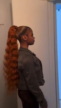 Curly Ponytail Weave, Long Ponytail Hairstyles, Curly Hair Ponytail, Long Hair Ponytail, Cute Ponytails