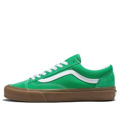 Vans Style 36 Gum 'Green' VN0A54F6GRN (Skate/Casual/Unisex/Low Top/Non-Slip/Wear-resistant) Green Skate Shoes With Gum Sole For Streetwear, Green Sporty Skate Shoes With Gum Sole, Green Low-top Urban Skate Shoes, Urban Green Low-top Skate Shoes, Green Urban Skate Shoes With Round Toe, Green Casual Skate Shoes For Streetwear, Casual Green Skate Shoes For Streetwear, Green Vans Skate Shoes With Gum Sole, Green Casual Skate Shoes For Sports