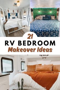 rv bedroom makeover ideas with text overlay