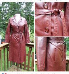 1970s Leather Trench Coat l Burgandy Leather Trench Coat l Vintage Trench Coat Vintage Trench Coat, Navy Trench Coat, Khaki Trench Coat, Trench Coat Style, Burberry Trench Coat, Leather Trench, Belted Trench Coat, Leather Trench Coat, Rainy Day