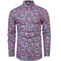 Tunevuse Shirt Mens Small Button Up Floral Long Sleeve Blue Pink 100% Cotton Nwt New With Tags Measurements In Photos, Please Check Those To Ensure Fit. Open To Offers & Bundle Multiple Items To Save Even More :) Tags: Zara Man Ll Bean Orvis Ralph Lauren Flower Pattern Shirt, Mandarin Collar Shirt, Flower Print Shirt, Paisley Fashion, Pretty Shirts, Shirts Long Sleeve, Button Down Shirt Mens, Floral Shirt Dress, Slim Fit Dresses