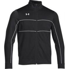 Under Armour Men's Rival Knit Warm-Up Jacket Mens Black Jacket, Smooth Face, Mens Workout Clothes, Running Clothes, Athletic Apparel, Under Armour Women