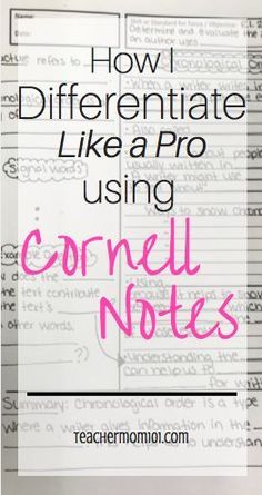 a notebook with the title how i differentiated like a pro using corel notes