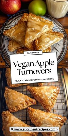 an image of vegan apple turnoverers on a cooling rack