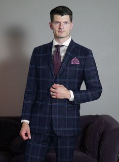 Elevate your next formal endeavor with our Loro Piana Mentel Wool Silk Linen Jacket, which adds depth and sophistication to any look. Crafted from a blend of wool, silk, and linen fabrics, this jacket provides a beautiful drape from the wool, a textured feel from the linen, and a soft sheen from the silk. The classic plaid weave in a dynamic shade of blue adds a bold and striking touch to any modern outfit, making it a versatile wardrobe staple that will stand the test of time. Whether you're at Elegant Single Breasted Wool Tweed Jacket, Elegant Single-breasted Wool Tweed Jacket, Luxury Wool Tweed Jacket For Formal Occasions, Formal Single-breasted Wool Tweed Jacket, Luxury Fitted Tweed Jacket With Welt Pockets, Luxury Fitted Single-breasted Tweed Jacket, Wool Tweed Jacket With Suit Collar For Office Wear, Elegant Wool Tweed Jacket With Notch Lapel, Tailored Luxury Tweed Jacket For Semi-formal Occasions