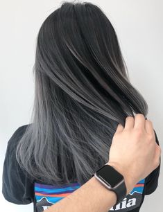 Greige Balayage, Lorde Hair, Korean Hair Color, Ombré Hair, Hair Color Blue