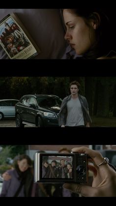 the twilight saga breaking dawn movie scene collage with people taking pictures on their cell phones