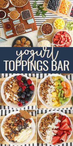 the top things bar is filled with fruit, nuts and other foods to make it look like