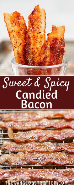 sweet and spicy candied bacon is an easy, delicious appetizer for any occasion