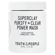 Youth To The People, French Green Clay, Reduce Pores, Green Clay, Oily Skin Care, Best Face Mask, Tighten Pores, Clay Masks, Clogged Pores