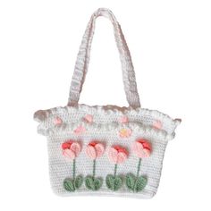 42973492019247 Spring Crochet Satchel Bag With Large Capacity, Handmade Spring Shoulder Bag, Handmade Shoulder Bag For Spring, Trendy Crochet Shoulder Bag For Spring, Handmade Flower-shaped Bags For Spring, Pink Crochet Shoulder Bag For Spring, Trendy White Crochet Shoulder Bag, Handmade Flower-shaped Spring Bags, Handmade Spring Flower-shaped Bags