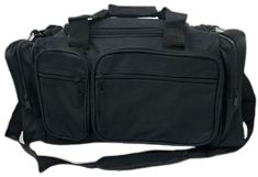 Rectangular Sports Travel Bag With Zipper Pocket, Sporty Bags With Pockets For Overnight Trips, Rectangular Travel Bag With Zipper Pocket For Sports, Sporty Overnight Bags With Pockets, Rectangular Travel Bag With Zipper Pocket, Sporty Bags With Side Pockets, Black Duffle Bag For Outdoor Activities, Sporty Travel Bag For Overnight Trips, Sports Gym Bag With Zipper Pocket