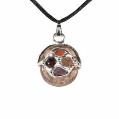 Crystal Pendant Necklaces Cho-Ku-Rei Gem Drop Pendant Cho Ku Rei, Drop Pendant, Smoky Quartz, Citrine, Garnet, Amethyst, Gems, Gemstones, Pendant