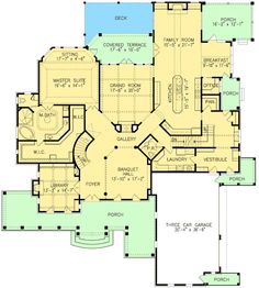 the floor plan for this luxury home