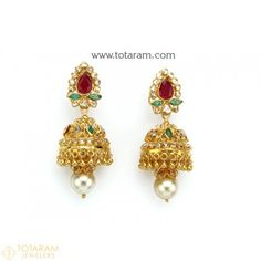 New Arrivals - Latest gold and diamond jewelry collection - Totaram Jewelers Online Ear Rings, Bridal Gold Jewellery, Gold Jewellery