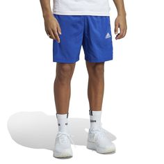 Stay styling with these cozy Men's adidas AEROREADY Essentials 9" Chelsea 3-Stripe Shorts. Click on this MEN'S GUIDE to find the perfect fit and more! Stay styling with these cozy Men's adidas AEROREADY Essentials 9" Chelsea 3-Stripe Shorts. Click on this MEN'S GUIDE to find the perfect fit and more! TECHNOLOGIES & FEATURES Drawstring elastic waistband Breathable AEROREADY moisture-wicking fabric keeps you dry Attached mesh undershorts 2 side pockets Straight hemFIT & SIZING 9-in. average inseam Stripe Shorts, Bottom Clothes, Striped Shorts, Moisture Wicking Fabric, Adidas Men, Fabric Care, Moisture Wicking, Chelsea, Blue White