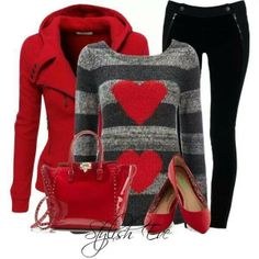 Stylish Eve Outfits, Stylish Eve, Moda Chic, Valentines Outfits, Cute Swag Outfits, Red Outfit, Swag Outfits, Polyvore Outfits