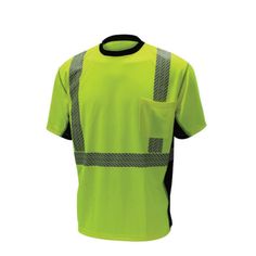 Meets Ansi Class 2 Standard. Hi Visibilty Lime Yellow With Black Sides And Printed On Reflective Stripes. 160 Gram Hydro Wick Polyester Material. Left Chest Pocket. Black Collar Stays Cleaner Longer. Available In Size S-6xl. Green Short Sleeve T-shirt For Work, Green Crew Neck T-shirt For Work, Sporty Crew Neck T-shirt For Workwear, Air Jordan Retro 4, Yellow Color Block Short Sleeve T-shirt, Tuxedo T Shirt, Pusha T, Nike Air Jordan Retro, Layered T Shirt