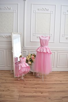 Formal Pink Dress, Mother Daughter Matching Dress, Elegant Dress Matching tutu tulle and taffeta formal dresses in baby pink sequin upper and white off lace trim on tulle skirt is perfect look for every day, photo shoot and any special occassion, especially birthday party Dress can be tailored in different colors, just contact me with your request. Length of the dress can be made as you wish. For better fit put in comment with your order your measurements: Height Bust Waist Hips Length of the dr Maternity Ball Gowns, Formal Pink Dress, Baby Tutu Dress, 1st Birthday Dress, Baby Tutu Dresses, Pink Tutu Dress, 1st Birthday Dresses, Mother Daughter Dresses Matching, Mother Daughter Dress