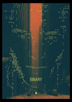 an image of a computer screen with the word binary written on it in multiple languages