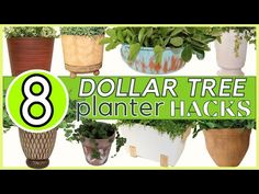 8 dollar tree planter hacks that are easy to make