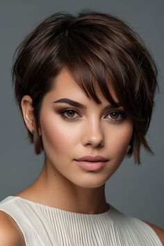 Top 7 Very Short Haircuts to Try This Summer - Eduardo Turley's Beauty Ideas French Pixie, Hot Hairstyles, Shaggy Short Hair, Brunette Balayage, Very Short Haircuts, Pixie Hair, Hairdos For Short Hair, Bob Hairstyles For Fine Hair