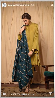 Such a beautiful combination of colors Party Clothes For Women, Pakistani Fashion Casual, Pakistani Dresses Casual, Pakistani Fashion Party Wear, Beautiful Pakistani Dresses, Casual Wear Dress, Party Clothes, Best Party