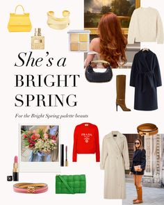 Do Bright Springs only have to wear bright colours? Certainly not, they have an array of neutrals to opt for when they wish to wear something understated and chic. What is your favourite quality about the Bright Spring Palette or being a Bright Spring?⁠ .⁠ #coloranalysis # Bright Spring Inspiration, Bright Spring Winter Outfits, Bright Spring Palette Outfits, Bright Spring Color Analysis, Bright Spring Neutrals, Bright Spring Aesthetic, Bright Spring Celebrities, Bright Spring Color Palette Outfit, Spring Colour Analysis