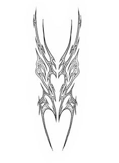 a drawing of an intricate design on a white background