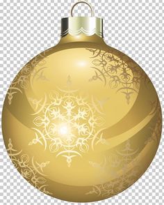 a golden christmas ornament with an intricate design