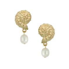 Shell Drop Earrings - Susan Shaw Susan Shaw, Summer Earring, Jewelry Lookbook, Nalu, 24kt Gold, Shell Jewelry, Girly Jewelry, Shell Earrings, Jewelry Inspo