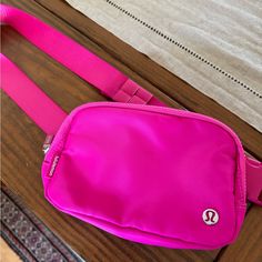 Lulu Belt Bag Never Used And Ready For You! Grab It Up! Fuzzy Lulu Belt Bag, Lulu Belt Bag, Christmas List Items, Preppy Christmas Gifts, Lululemon Belt Bag, Cow House, Moo Cow, Lululemon Bags, Pink Uggs