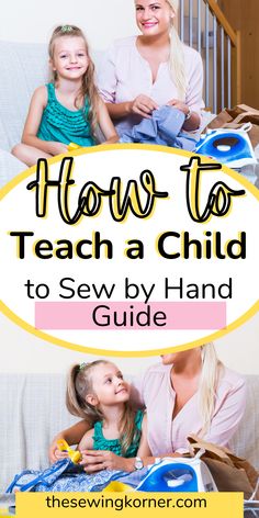 Sewing Stitches By Hand, Sewing Machine Beginner, Sew By Hand, Yarn Crafts For Kids, Teaching Sewing, Hand Sewing Projects, Creative Sewing, Kids Sewing, Baby Sewing Patterns