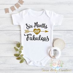 "Introducing our adorable collection of baby bodysuits and toddler shirts! These charming and comfortable garments are perfect for your little ones to rock in style and comfort. Each piece is carefully crafted with love and attention to detail to ensure a delightful experience for both parent and child. 🌟 Key Features:       💜Superior softness: Made from premium, high-quality fabrics, our baby bodysuits and toddler shirts are incredibly soft and gentle on delicate skin. Your little bundle of j Baby Half Birthday, Infant Photoshoot, Half Birthday Outfit, Half Way To One, Half Birthday Baby, Birthday 1st, Outfit Baby Girl, Half Birthday, Funny Baby Onesies